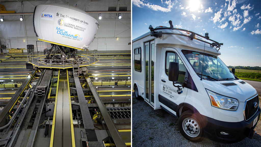 NADS-1 simulator and automated Ford Transit